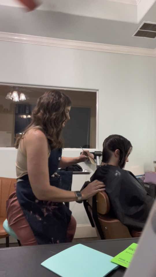 Let’s takeca moment to appreciate that hair I used to have. #bullrider #salon #fyp #funny #swivelchair #work #beauty #haircut #silly 