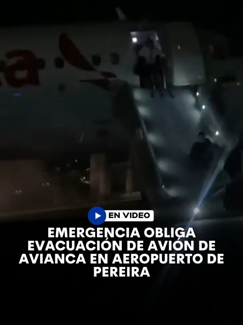 #Atención|Un avión de Avianca con 168 personas a bordo debió ser evacuado de emergencia este miércoles en el Aeropuerto Internacional Matecaña de Pereira tras presentar una falla técnica durante el proceso de despegue del vuelo AV9418 con destino a Bogotá.