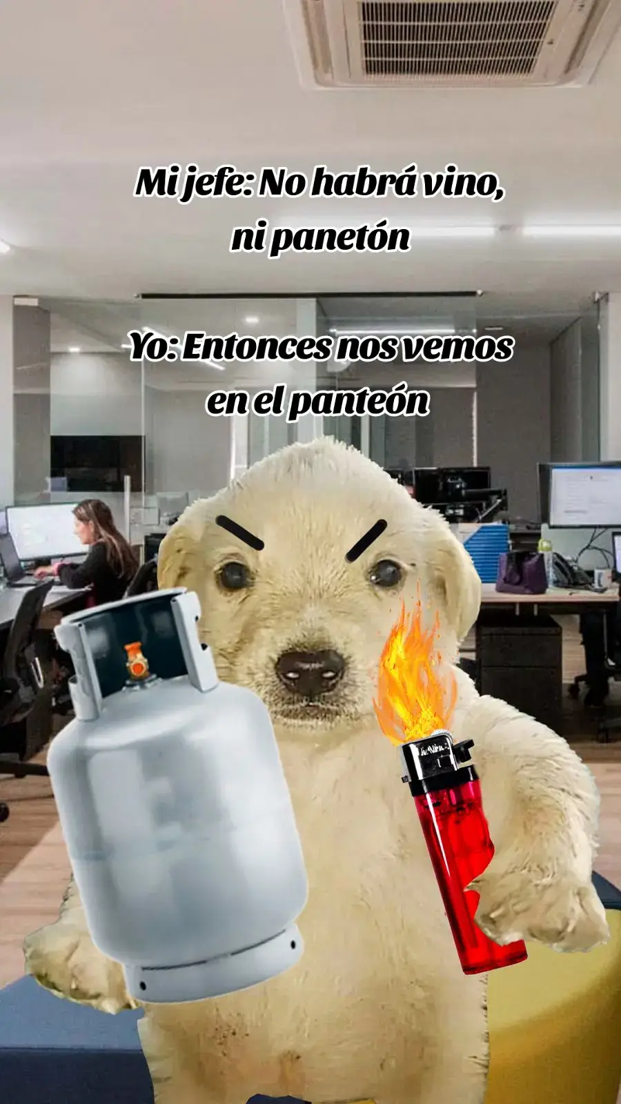 #perrito #meme #paneton #navidad #trabajo #peru 