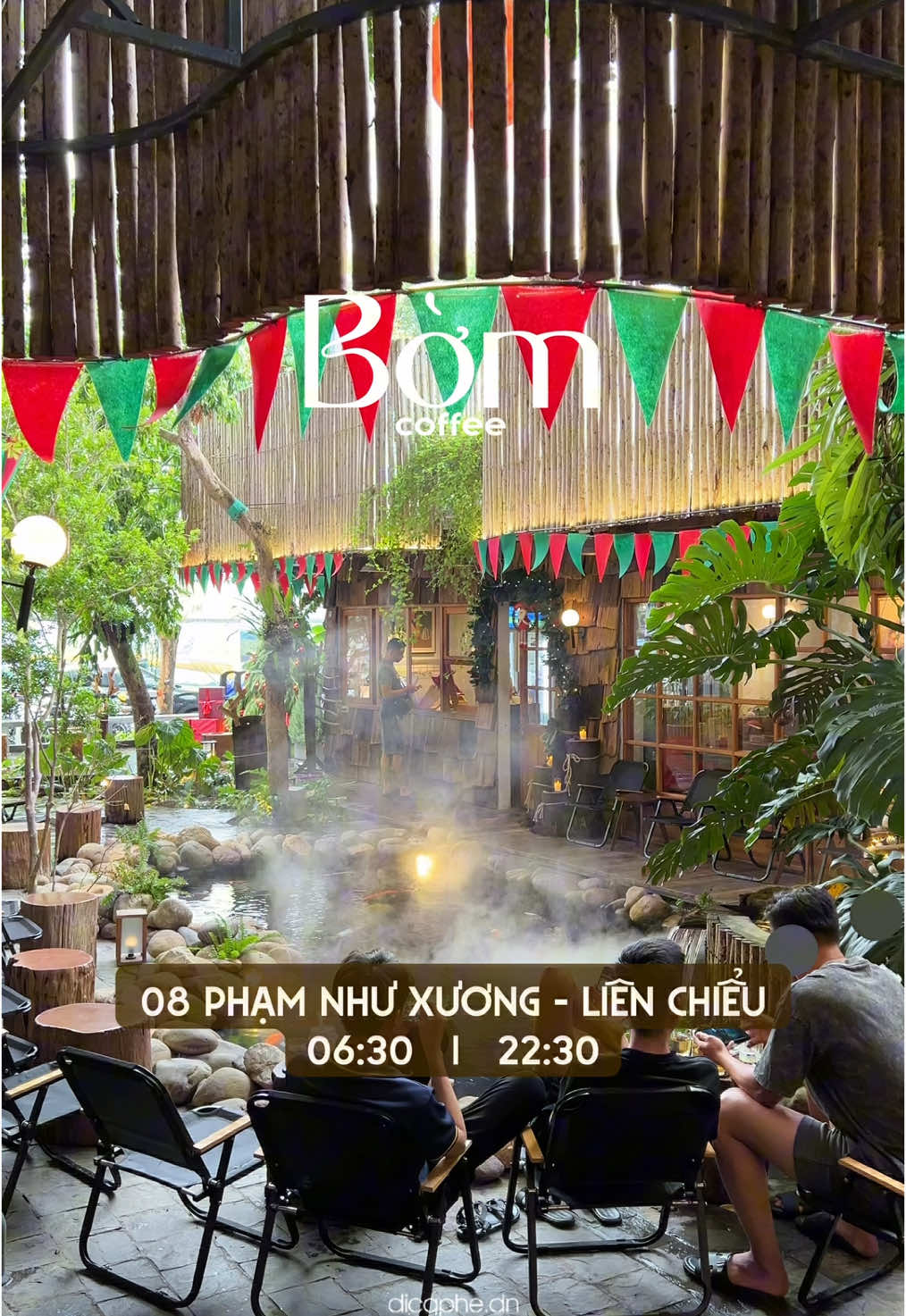 Toạ độ vườn chill Noel - BỜM COFFEE #dicaphedn #cafedanang #danang #noel2024 