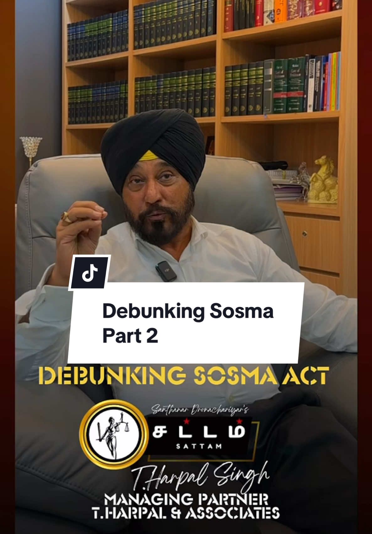 Cabaran Akta SOSMA | Wawancara Bersama Debunking SOSMA | Part 2 | T.Harpal Singh | Santhanar Dronachariyar  #dharmayuddham #sattam #kongfushow #mezhugubommai #santhanar #malaysia #sosma #santhanardronachariyar  ©️2024 SD EMPIRE @T.Harpal.Associates 