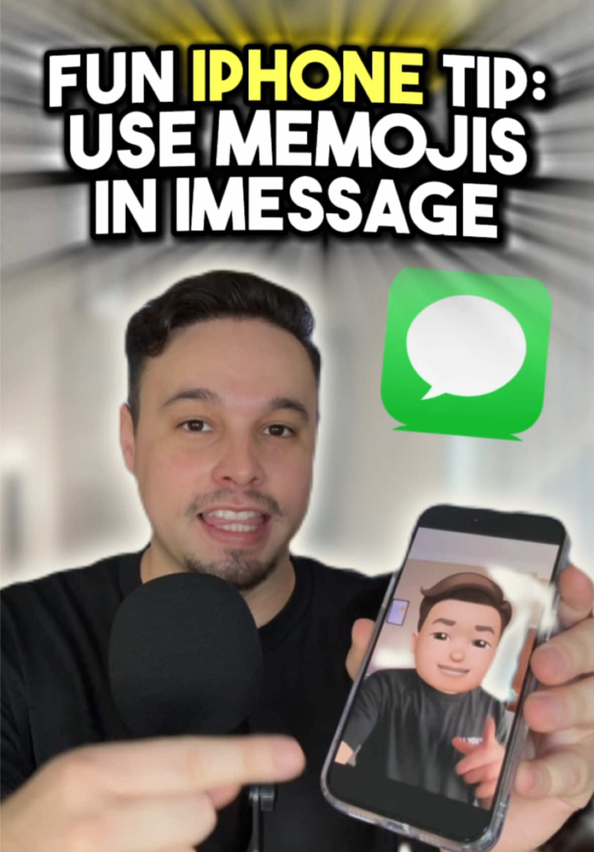 🥵 Turn yourself into a Memoji while sending an iMessage 💬 this one is so much fun haha  💡Steps for this iPhone Tip: Step 1️⃣ - Click Plus Button in iMessage Step 2️⃣ - Select Camera Step 3️⃣ - Slide to Video Step 4️⃣ - Click star icon in bottom left  Step 5️⃣ - Choose the Memoji icon Step 6️⃣ - Record your message & send ✅ Surprise one of your friends with this iPhone tip 😝 Who’s trying this out? 🙌 #iphonetipsandtricks #iphonetips #iphonehack #iphonetricks #iphone #iphonetip 