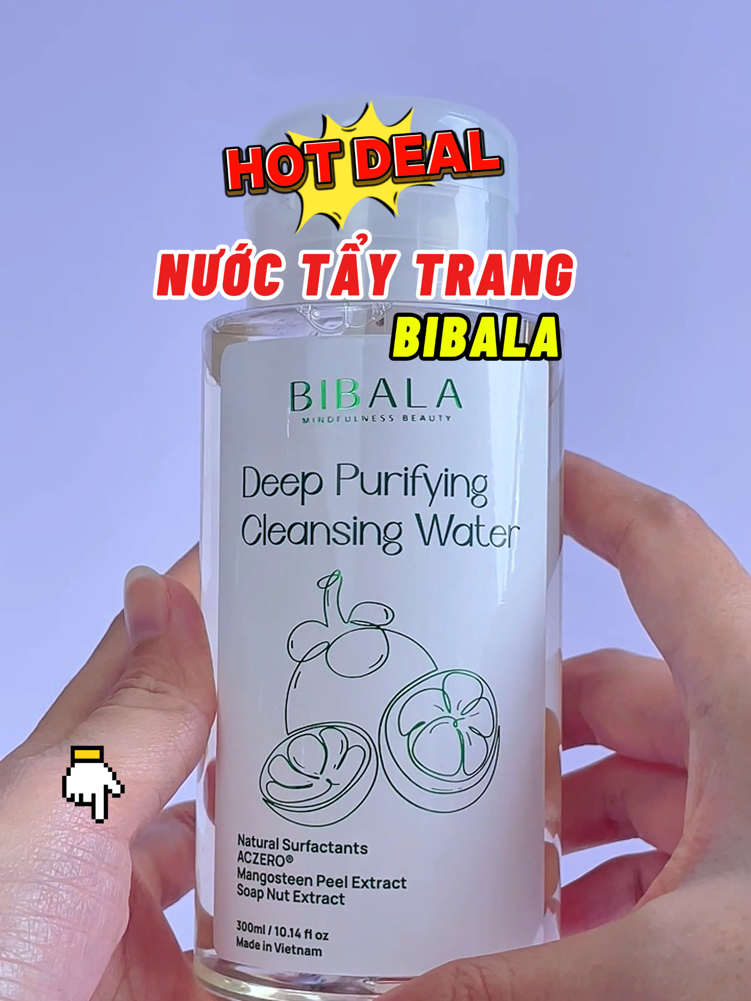 Nước tẩy trang bibalNước tẩy trang lành tính dịu da DEEP PURIFYING CLEANSING WATER BIBALA 300ML BIBALA #giadinhhaingo #xuhuong #skincare #bibala #nuoctaytrang#lamdep #beauty #trending