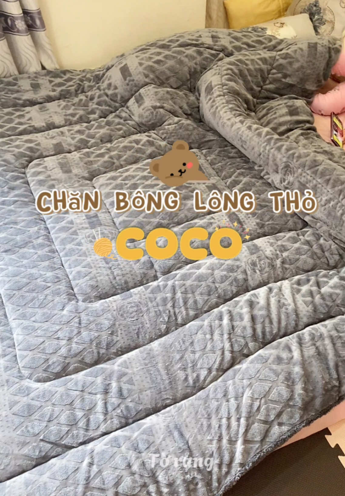 Chăn lông Thỏ Coco#chancoco #chanhancoco #chan #lanh #muadong #dttbedding #giacngu  #chanlongtho#chanlongthoococo #chăn #changagoi #chanlongthocaocap #chanbong #giadung #giadungtienich #reviewgiadung #xuhuong #vairal 