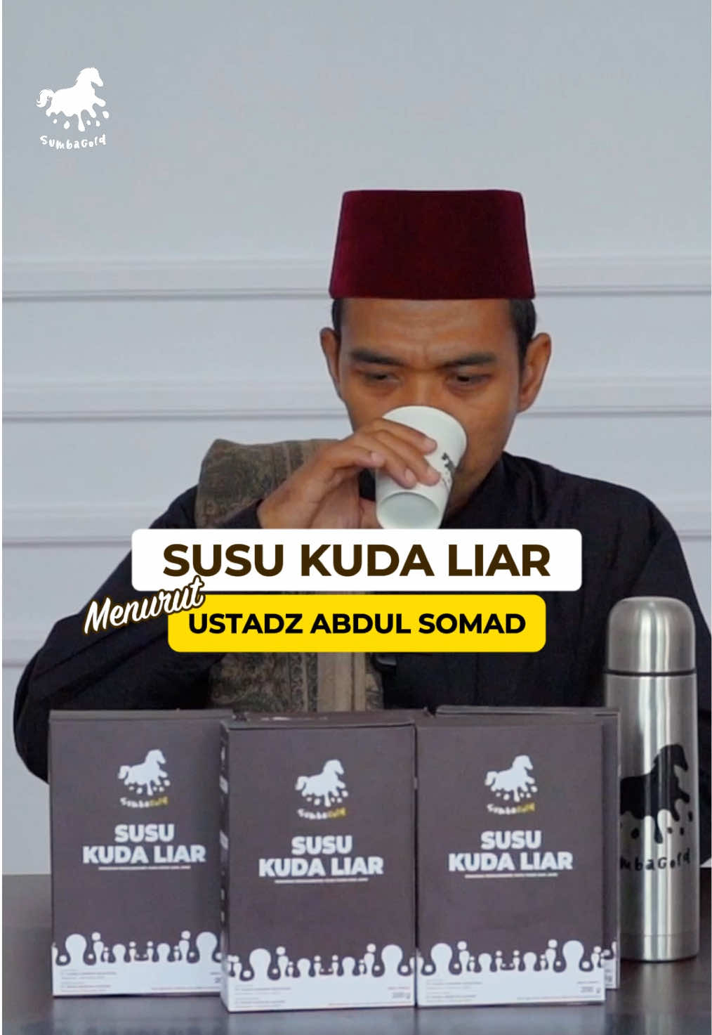 Ustadz Abdul Somad telah membuktikan kenikmatan rasa susu kuda liar SUMBAGOLD dan merekomendasikan produk ini karena manfaatnya yang luar biasa bagi kesehatan. #susukuda #susukudaliar #susukudasumbagold #susukudasumbawa #sumbagold #abdulsomad #ustadzabdulsomad #uas #fyp #foryou #fypシ゚ 
