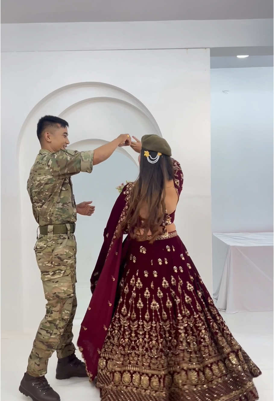 Dil Basyo Mayalu Gajalu Akhaimaa 🥰🤍 #husbandwife #nepalisong #fypシ゚ 