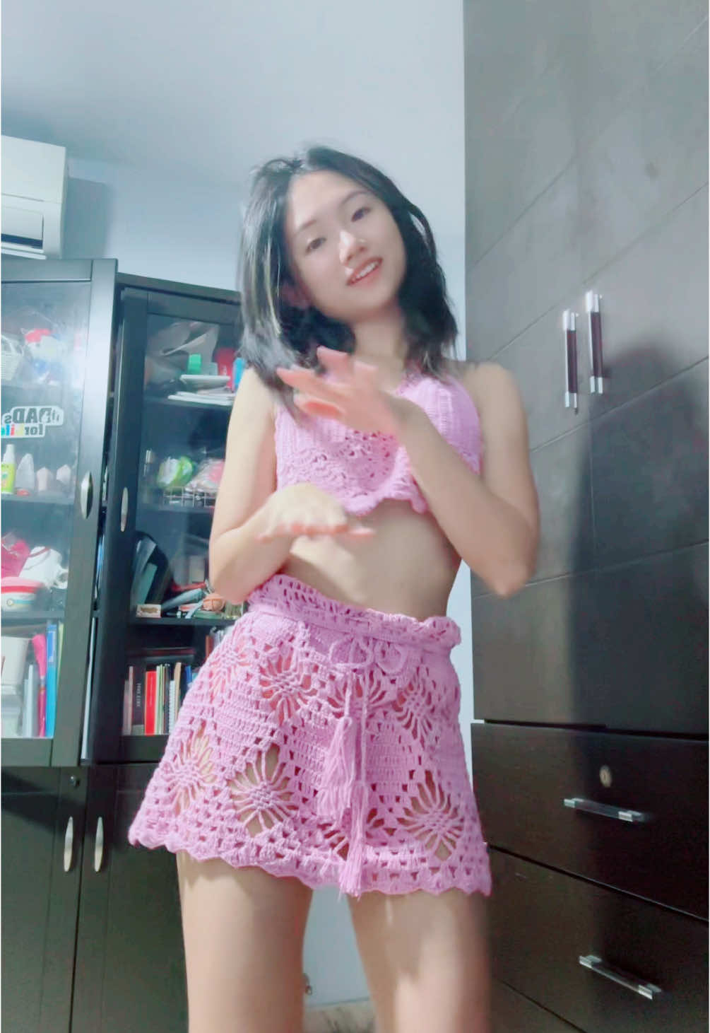 You like my outfit? 💓 #fyp #foryou #cute #dance #egirl #minidress #shortskirt 