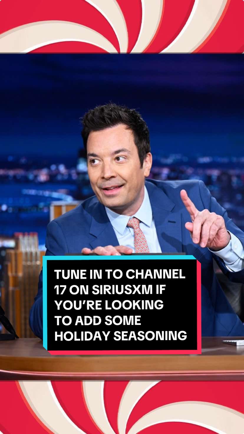 Tune in to channel 17 on @siriusxm if you’re looking to add some Holiday Seasoning to your Thanksgiving celebration 🎄 #FallonTonight #TonightShow #HolidaySeasoning #JimmyFallon 