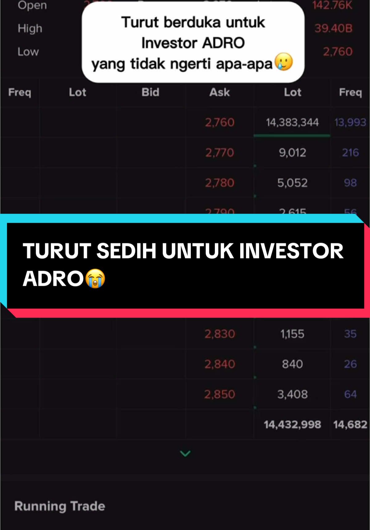 #CapCut turut sedih untuk para investor saham ADRO yang ga ngerti apa-apa🫣 #saham #investasisaham #tradersaham #tradingsaham #yuknabungsaham #sahamsyariah