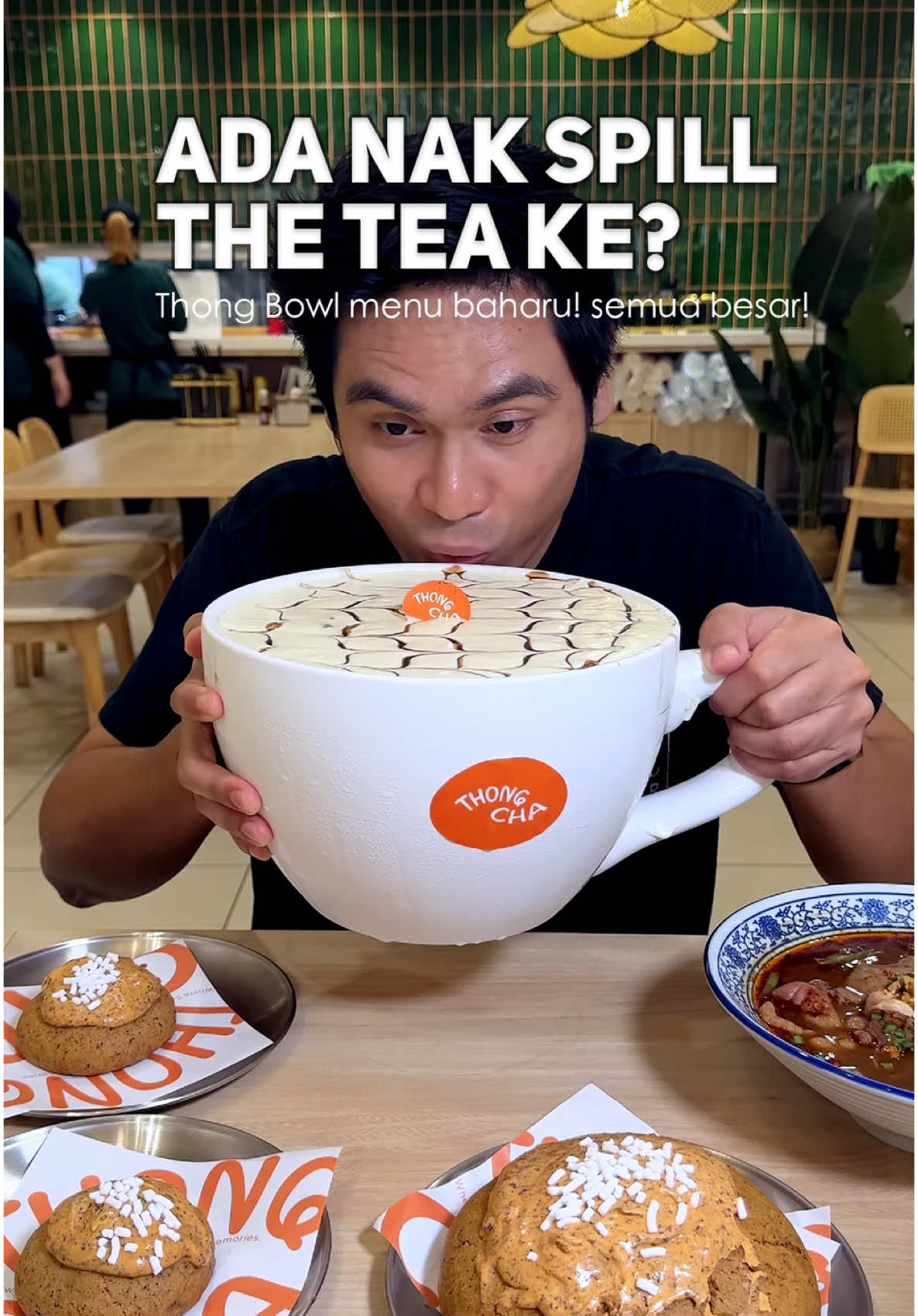 makin mengganas ekk @Thong Bowl ni! kalini keluarkan Big Cookies dan Big Cup of Chocolate hahahah!  📍 Thong Bowl (waze berdekatan rumah korang) #SyedotAsmr #MakanLokal #ThongBowl 