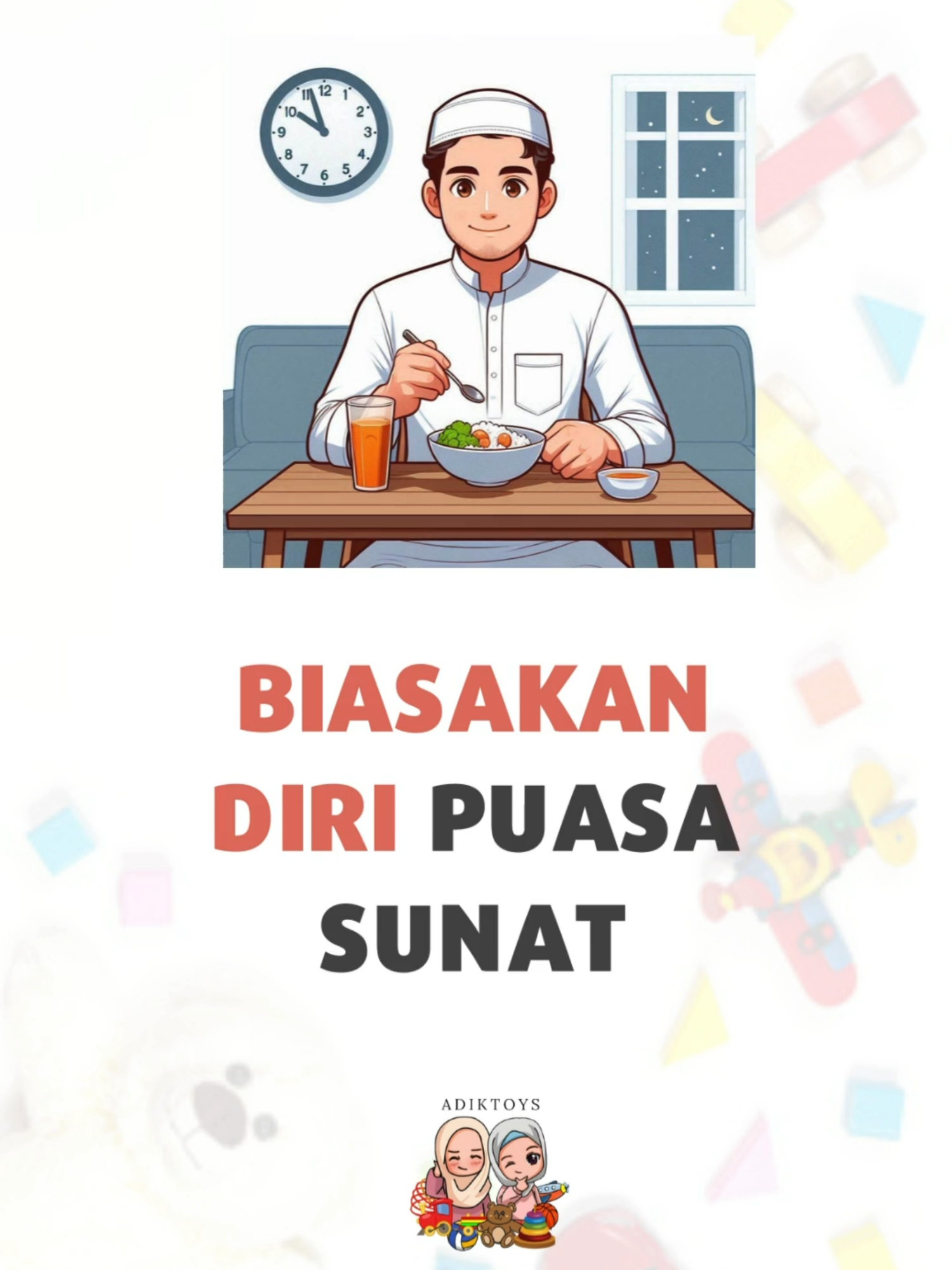 Jom biasakan diri berpuasa dan amalkan surah al-kahfi sampai dapat hafal. 😰 #adiktoys