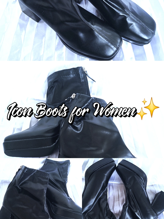 wanna be icon? wear this iconic boots for women! 💅 #boots #bootsforwomen #christmas2024 #leatherboots #platformboots