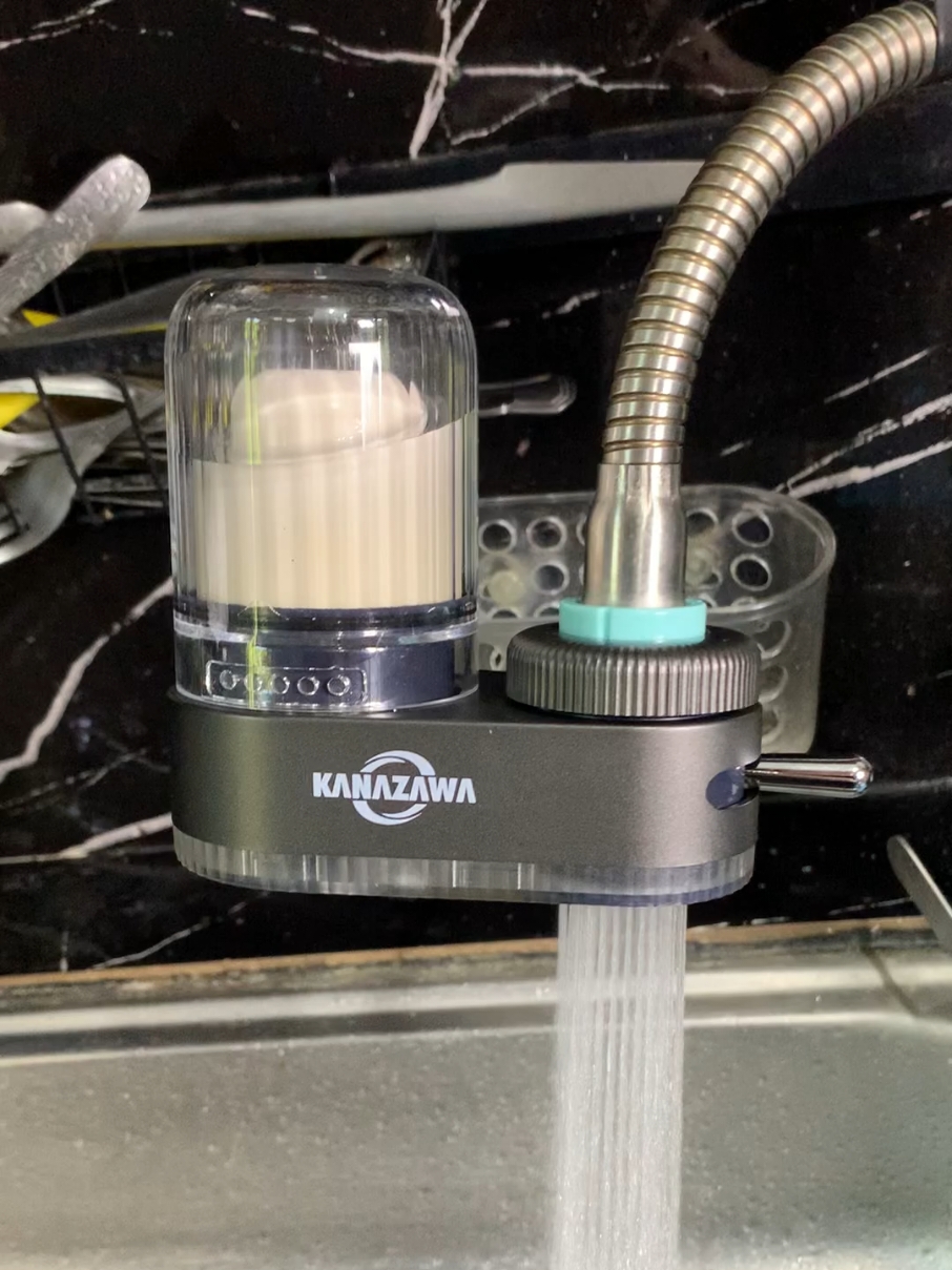 Faucet Water Purifier 7 Layers of Powerful Filtration 🖤🩶🤍 @manuyama31  #waterpurifier #tapwaterpurifier #7layerswaterfilter #waterfilter #waterfiltration 
