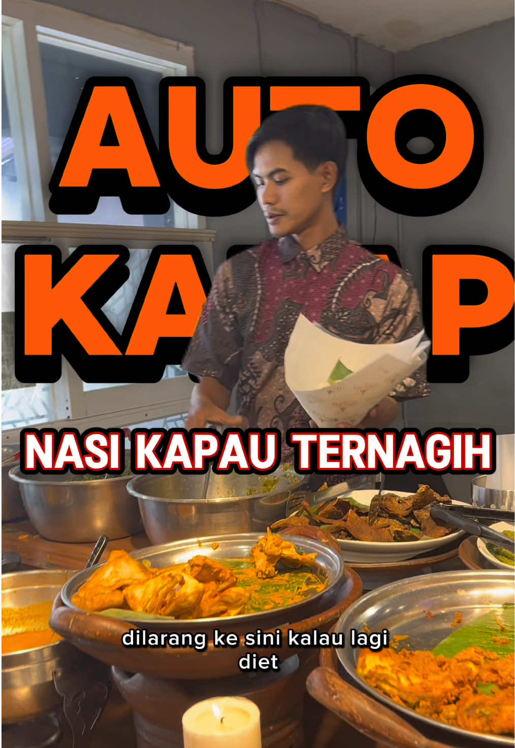 Disc 10% + FREE refill sambal esteh, tinggal kasih liat vid ini pas lagi ke @Nasi Kapau Langganan ! #ttpetualangpro 