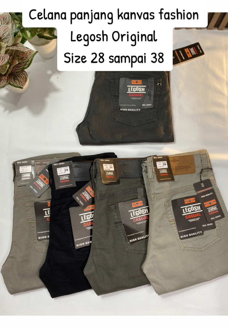 Celana panjang kanvas LEGOSH original , model standar/regular , size 28 sampai 38 #CelanaPanjang #fashion #fypシ゚ #tiktokaffiliate 