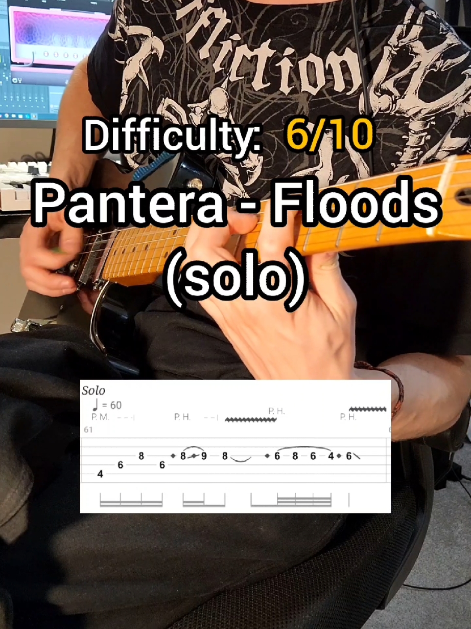 Floods Guitar Solo #pantera #metal #music #guitartok #cover #electricguitar #guitarsolo #guitar 