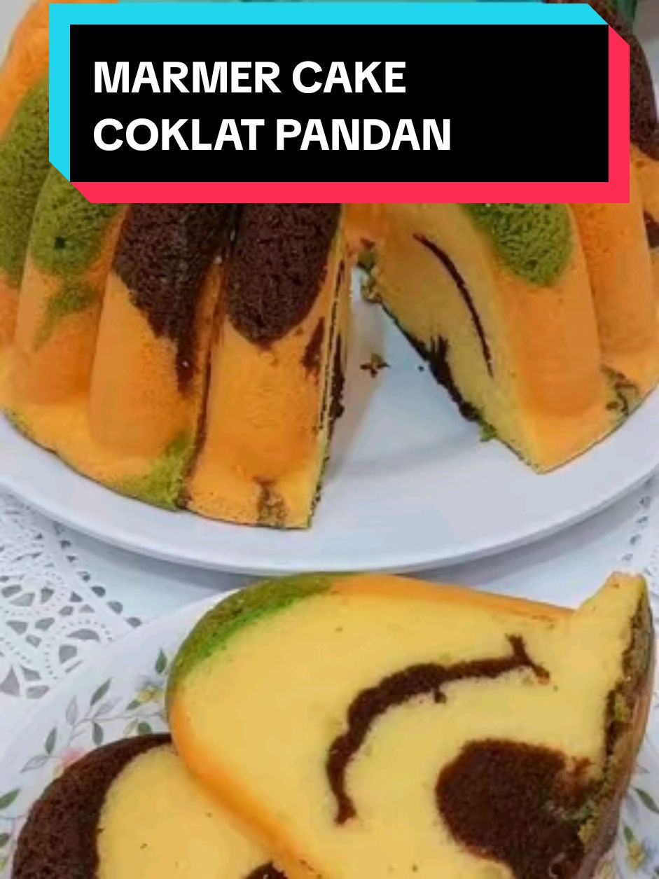 Walaupun Ini Jadi Menu Jualanku..Resep Nya Tetap Aku Share Ya..Karena Berbagi Itu Gak Akan Mengurangi Yang Kita Punya...Semoga Ini Bisa menjadi Menu Jualan Kalian Juga Ya..Berkah Selalu Temans Dimanapun Berada..🥰 ♦️MARMER CAKE COKLAT PANDAN♦️ BAHAN I : - 7 Putih Telur - 50 gr Gula Pasir - 1 Sdt Perasan Jeruk Nipis BAHAN II : - 8 Kuning Telur - 200 gr Gula Halus - 350 gr Margarin - 250 gr Terigu Pro Sedang - 30 gr Susu Bubuk Putih (Me: Dancow Sachet) - 20 gr Maizena - ¼ Sdt Vanili ADONAN MOTIF :  Coklat :  - 1 Sdt Bubuk Coklat  - 1 Sdt Pasta Coklat - 1 Sdm Air - 1 Sdt Skm Motif Pandan : Langsung Tuang Perisa Pandan Dalam 3 Centong Adonan CARA BUAT NYA ADA DIVIDEO YA.. IKUTI STEP2 NYA DIJAMIN ANTI GAGAL SELAMAT MENCOBA..😊 #marmercake #fyp #idejualan #fitrihaswarina