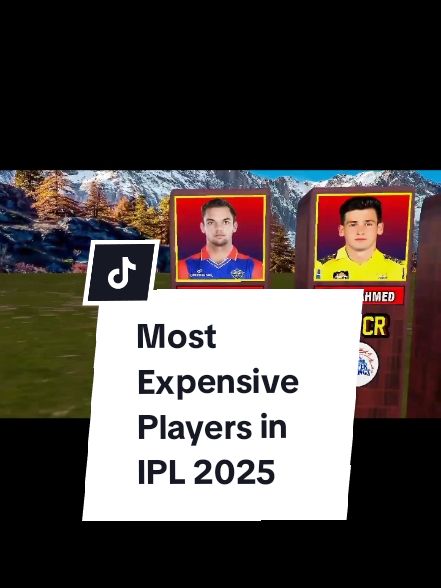 Most Expensive Players in IPL 2025#foryoupage #viral #ipl2025auction #foryou #fypage 