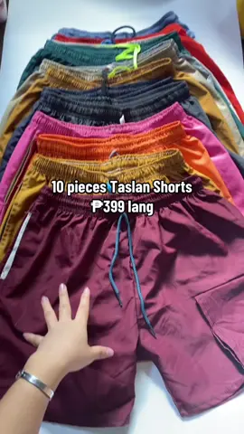 10 pieces Taslan Shorts  ₱399 lang #taslan #taslanshorts #menshorts #shortsformen #shorts #TikTokShopFashion #2024 #foryou #fyp #taslanshortsformen👌  #christmas #affordable #recos #budols #budolfindsph #tiktokviral 