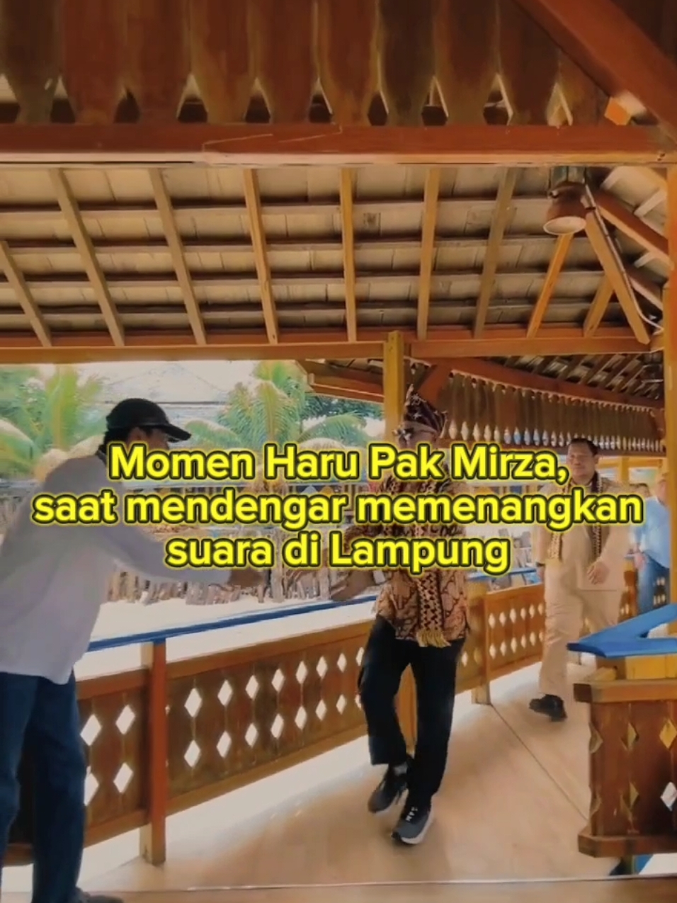 Momen Haru Pak Mirza saat mendengar memenangkan suara di Lampung #MirzaJihanBikinLampungMaju #pesawaranlampungnusantara #fypage #fyppppppppppppppppppppppp 