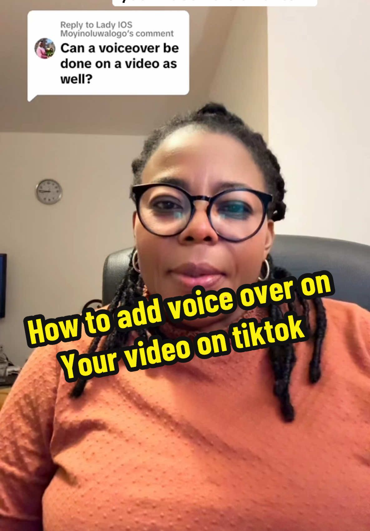 How to add voice over to your video on tiktok#tiktoktutorials#tiktoktips#voiceover#contentcreator#newfollowers#mercyadebayo