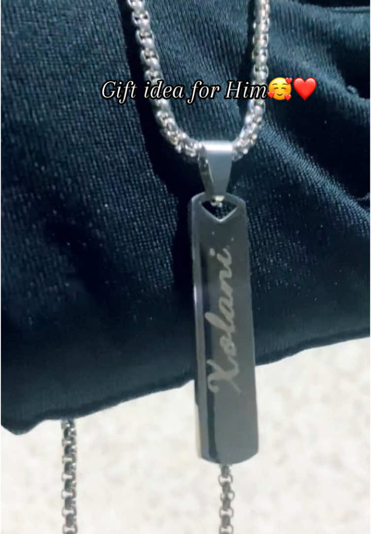 Looking for a gift to show your man how much you appreciate him… look no further.  Get our custom made necklace for men for only R250  🔗in bio to order  #customgifts #mensjewelry #giftforhim #giftideas #giftforboyfriend #personalisedgifts #stainlesssteeljewelry #tiktoksouthafrica #fypviraltiktok🖤シ゚☆♡ 