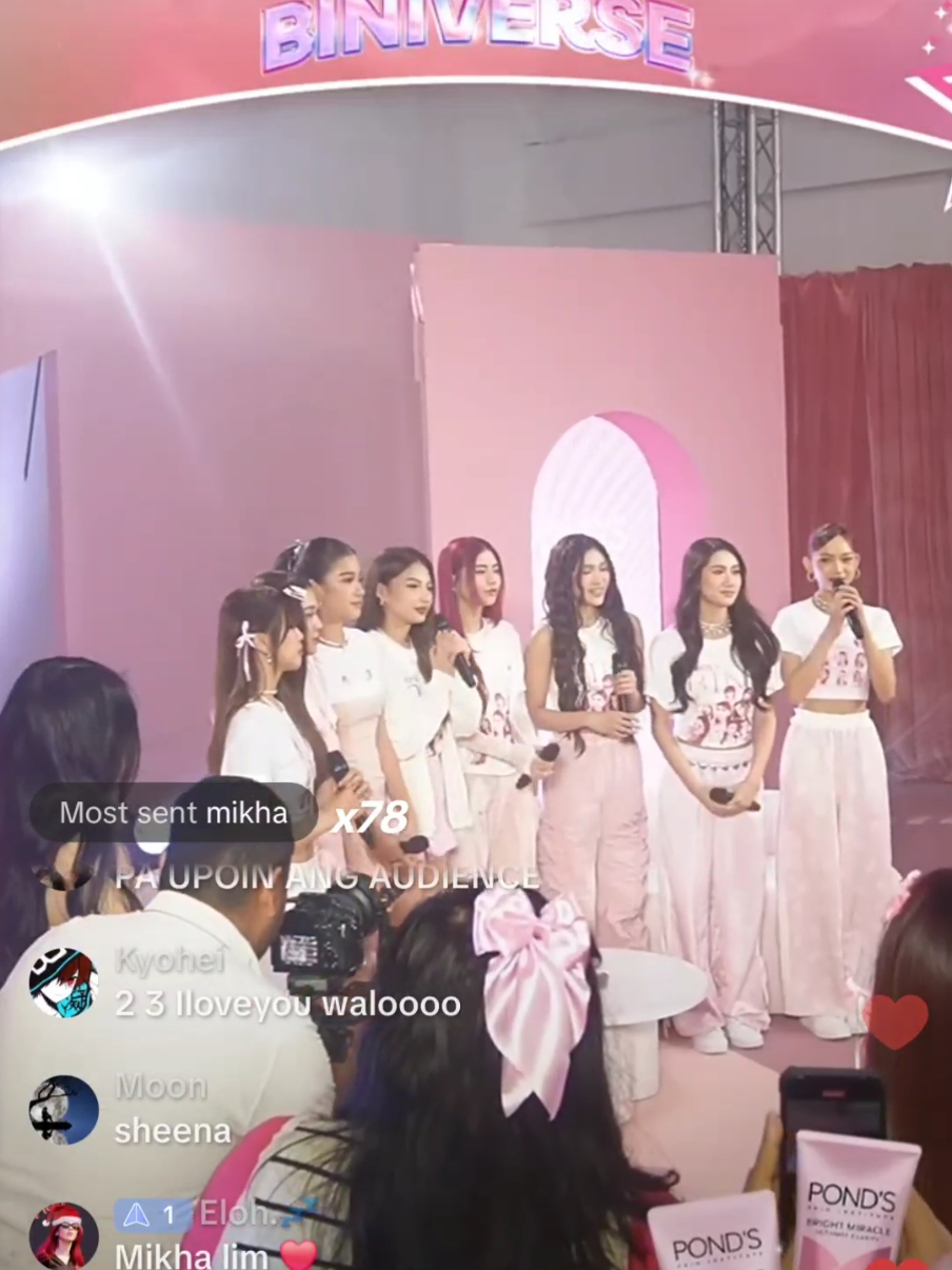 parang event ni Stacey ung Ponds x Bini event 😂 may live now sa tiktok 