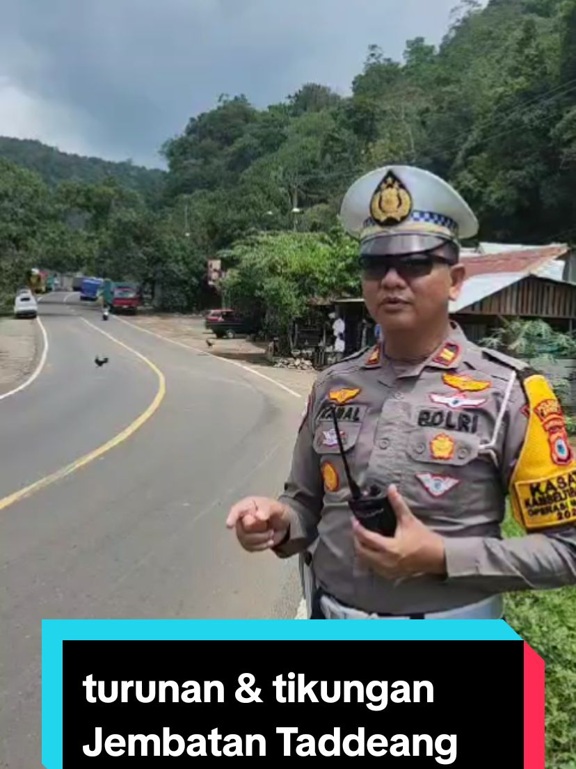 Himbauan untuk Pengendara Poros Camba - Maros KM16 Taddeang Kec.Simbang Rawan Out Control ( Laka Tunggal ).