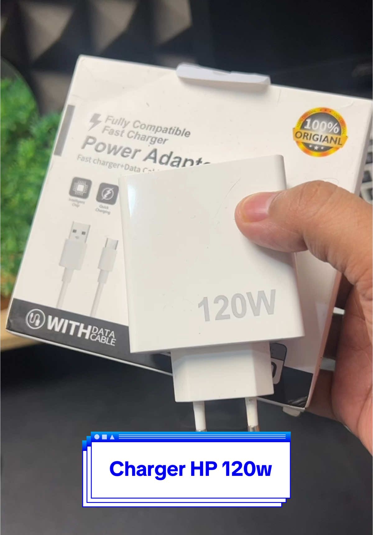 Charger Smartphone 120w fast charging #charger120watt #chargerhp #chargerfastcharging #megaguncang1212 #promoguncang1212 