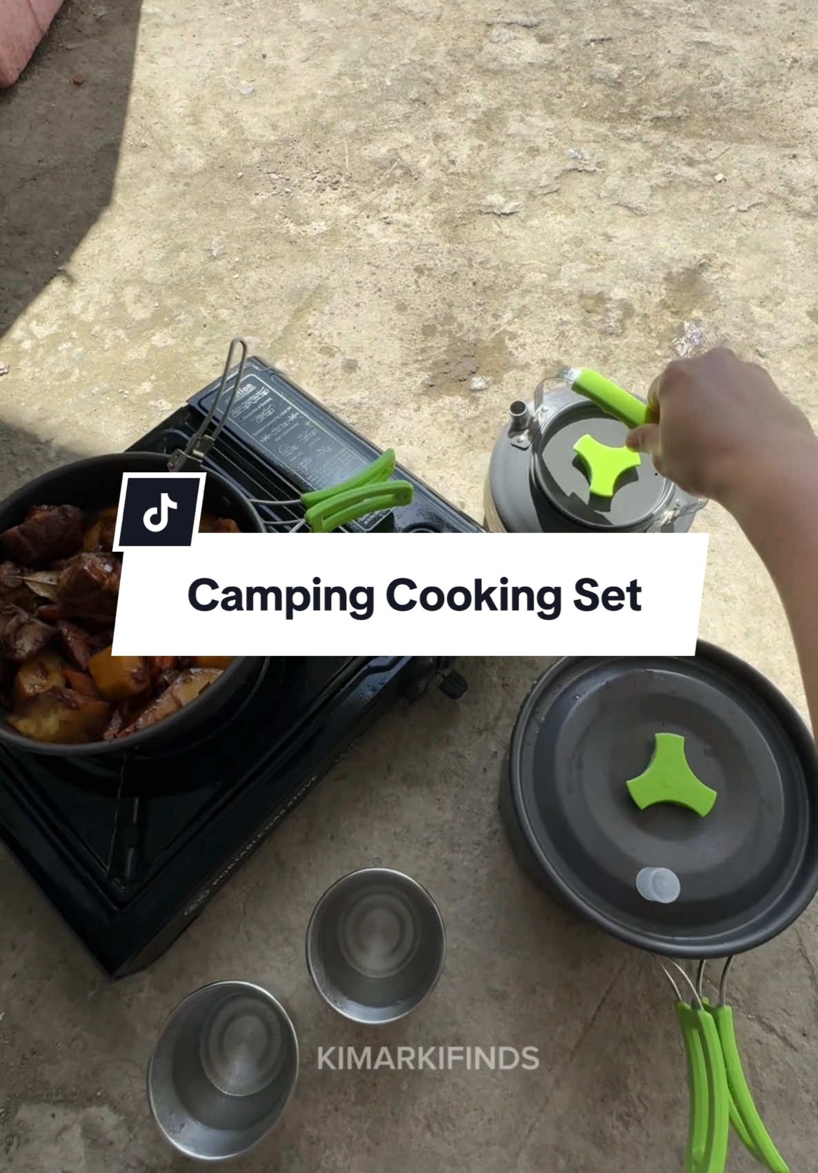 Camping Cooking Set Outdoor Hiking Teapot Set Pot Cookware Set Easy to Clean Portable Set Picnic Easy To Clean Cooking Pot Portable #campingcookingset #campingcooking #cookingset #portablecookingset 