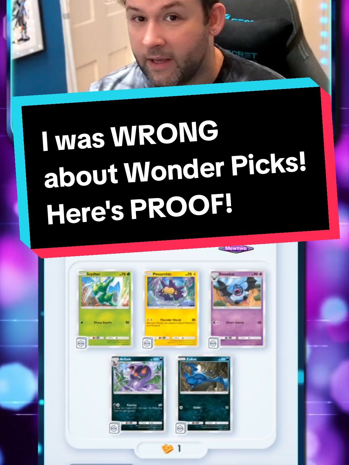 It turns out that Wonder Picks in Pokémon TCG Pocket ARE predetermined like booster packs are! I was wrong the first time, and I'm happy about it! Thank you to @connorgood02 for sending me this video! #mobilegame #pokemoncommunity #pokemoncards #pokemontcgpocket #Gaymer #nintendo #gaming #pokemontcg #pokemontiktok #videogames #pokemon 