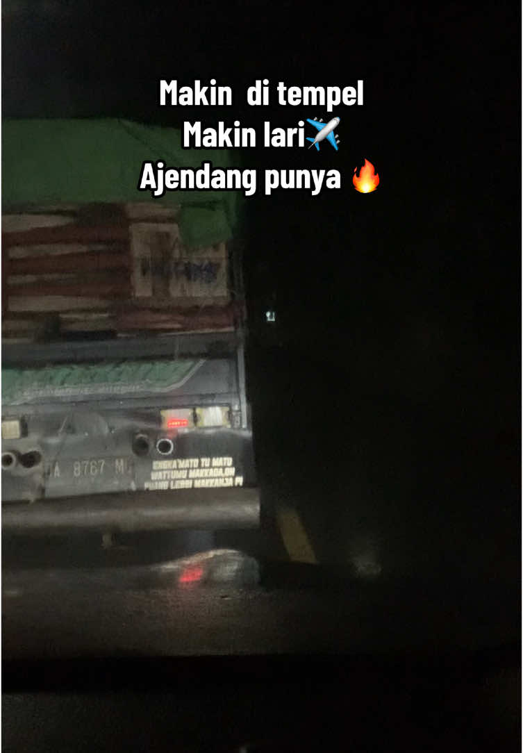 Ajendang punya🔥@ajendangtransport lari 110 baru bisa ketempel bukan main ketua🔥