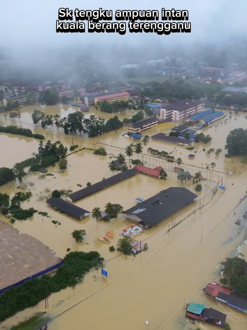 Sk Tengku ampuan intan Banjir kuala berang terengganu #banjirterengganu2024  #banjir2024  #terengganu  #infobanjir 