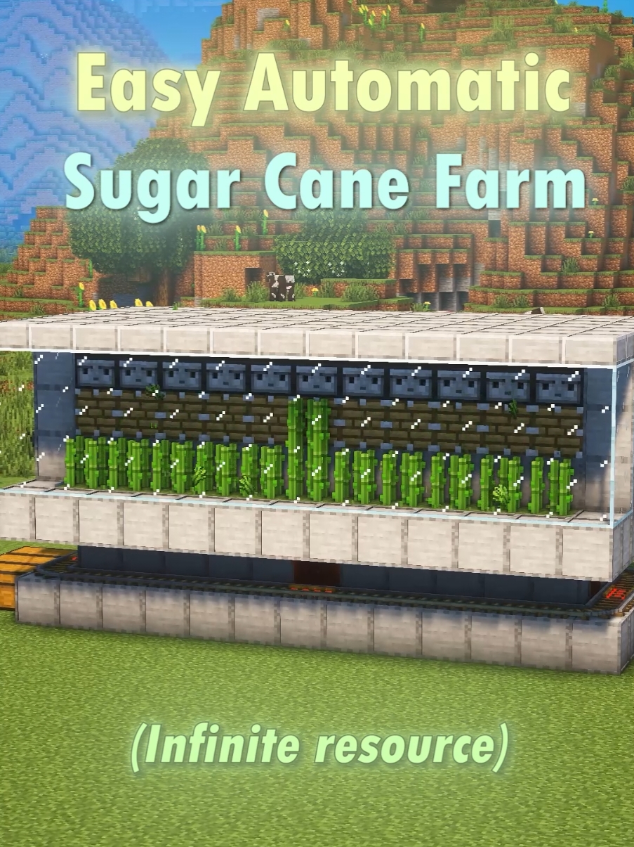 Easy SugarCane Farm 🔧 #Minecraft 