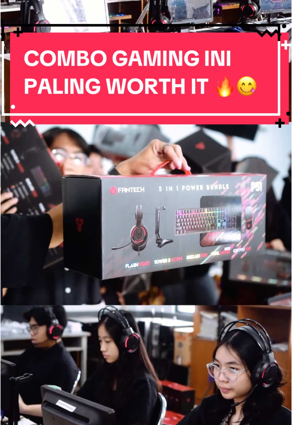 Combo P51 Udah dipake sama sekolah sekolah buat ngisi labnya, worth it soalnya udah dapet 5 peripheral gaming langsung yang kece banget 😋 Combo gamingnya juga bisa Lo dapetin buat menuhin setup Lo, lengkap dari mouse, mousepad, keyboard, headset sampai headset standnya 🔥 Dapetin sekarang ‼️ #fantech #fantechid #fantechindonesia #combogaming #fantechgaming #combop51 #fantechp51 #fantechp31 #fyp #fyppppppppppppppppppppppp 