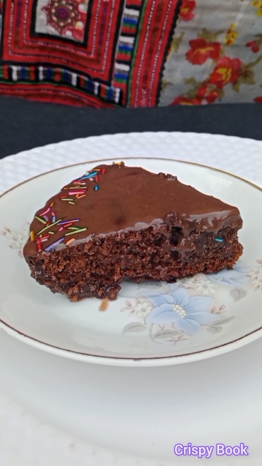 Chocolate Cake Recipe Without Oven #cake #cakerecipe #chocolatecake #foryou #foryoupage #EasyRecipe #crispybook 