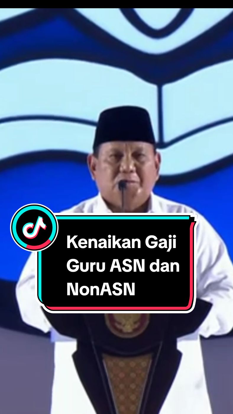Pidato presiden Prabowo Subianto di Puncak Peringatan Hari Guru Nasional Tahun 2024 Resmi guru naik gaji. #PresidenRI #PrabowoSubianto #gajiguru2025 