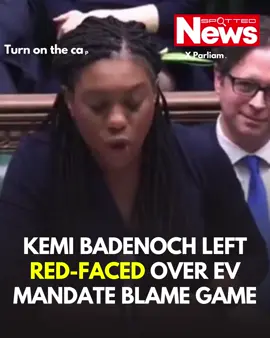 Sheepish Badenoch reminded of who brought in EV mandate. #cleanenergy #ukpolitics #electricvehicle #badenoch #keirstarmer