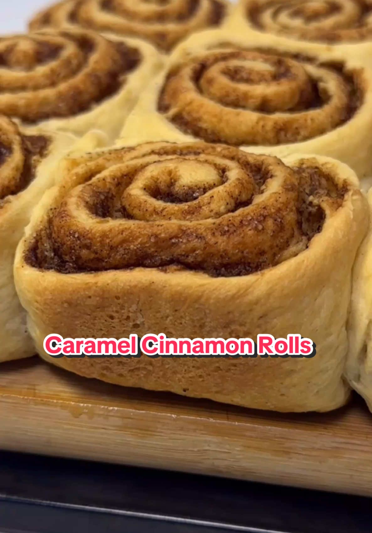 Caramel Cinnamon Rolls #Recipe ⤵️ ✔️Dough 1 whole egg (large) 3 tbsp sugar (38g) 2 tsp instant dry yeast (6g) 1 cup fresh milk (lukewarm) (240ml) 3 cups all purpose flour (405g) 1/2 tsp salt (3g) 3 tbsp unsalted butter (45g) ✔️Filling 1/4 cup unsalted butter (60g) 3/4 cup brown sugar (150g) 2 tsp cinnamon powder (8g) ✔️Frosting  3/4 cup cream cheese (180g) 1/2 cup unsalted butter (115g) 1/2 cup powdered sugar (50g) 1 tsp vanilla extract (5ml) ✔️Caramel Sauce 1 cup white sugar (200g) 6 tbsp butter (90g) 1/2 cup all purpose cream (120g) ✔️Add-ons *Pecan Nuts #cinnamonroll #caramel #creamcheese #frosting #bread #dough #bakery #baking #tutorial #food #foodtiktok #yeastmodeph 