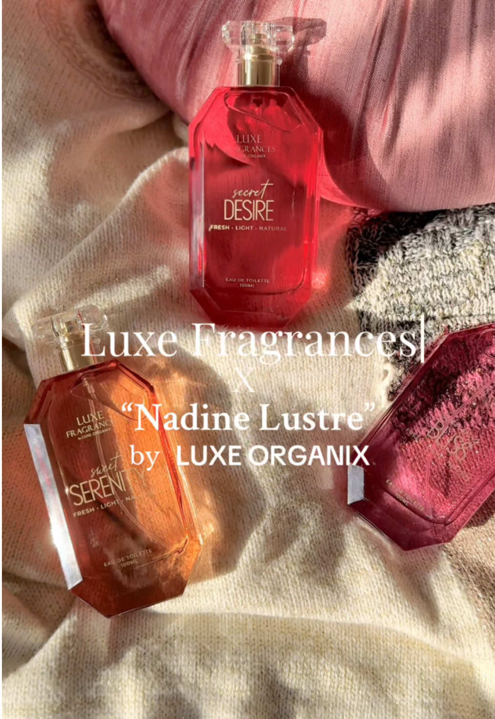 LUXE FRAGRANCES x NADINE LUSTRE by Luxe Organix ✨ #affordableedt #Perfume #Perfumetok #fyp