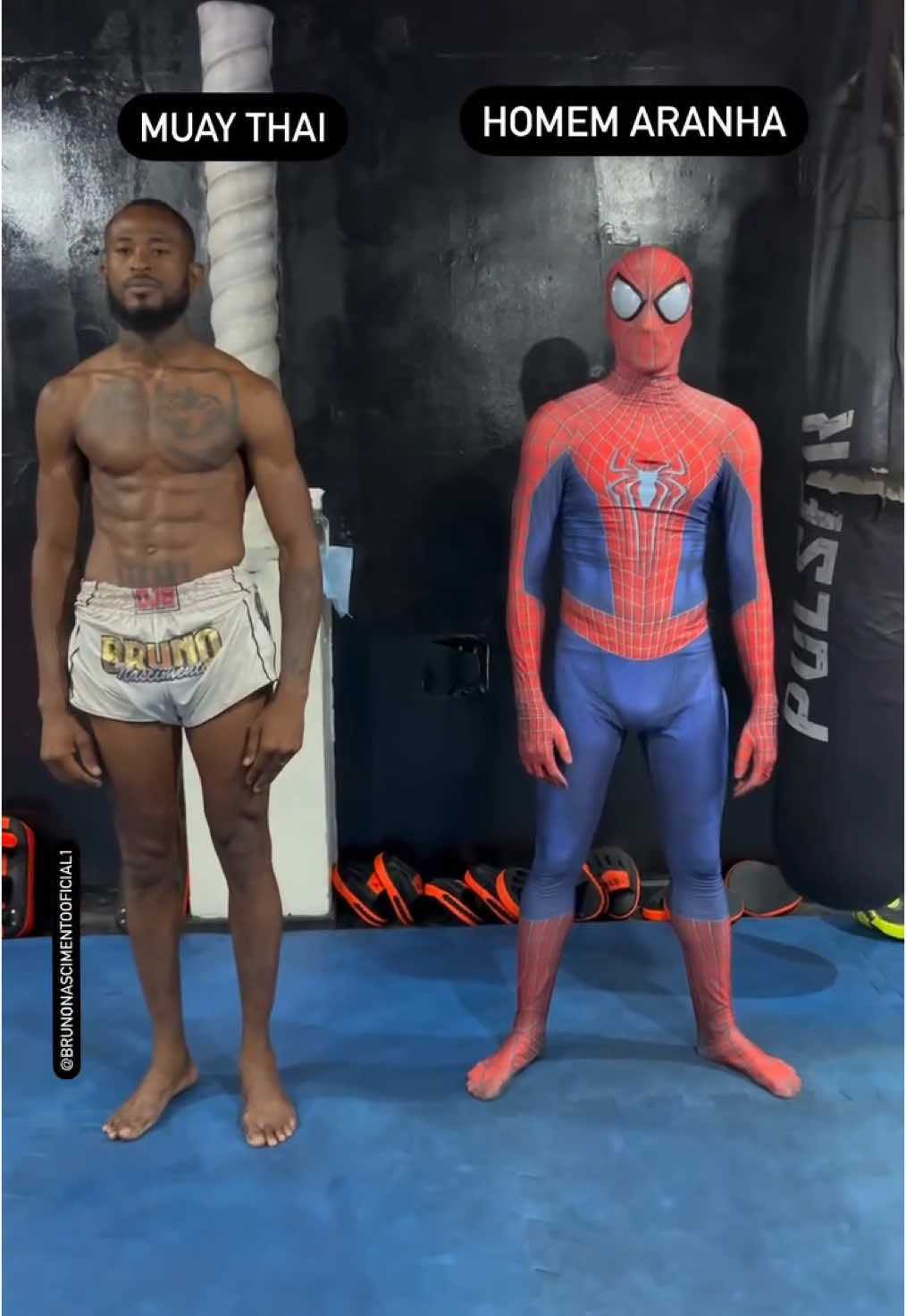 Hoje fui em busca do Homem aranha! 🕷️ 🔥😳 . . . . #muaythai #nakmuay #explore #artemarcial #homemaranha #viral #fy #atleta #fightclub #fights #sparring #martialartist #luta #comedia #aranha