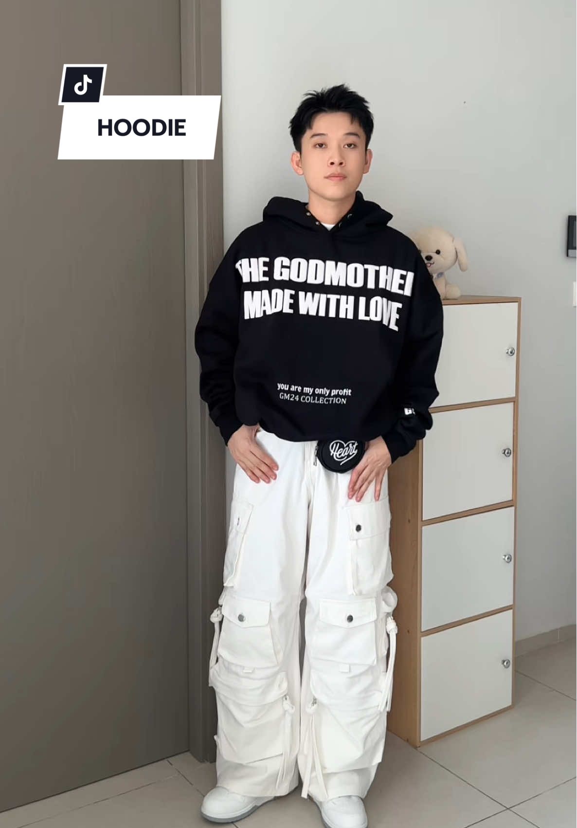 Áo khoác hoodie nỏ bông Godmother 👏 #outfit #goclamdep #aokhoachoodie #hoodienibong #godmother #sandealthantoc #bứtphá #iamloc1108 