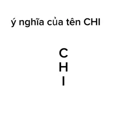 ý nghĩa của tên CHI💀☠️💀☠️💀☠️💀#ynghiacuocsong #pickleball #xh #xhtiktok #viral 