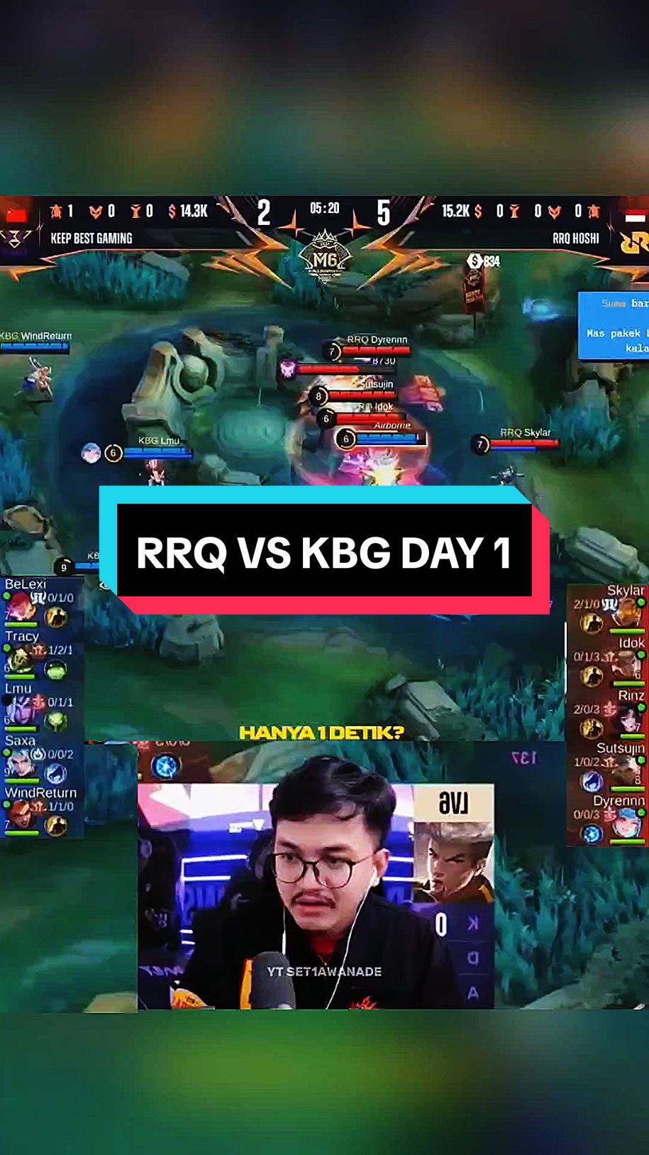 RRQ VS KBG INDO VS CHINA BO1 DAY 1 M6 MATCH #rrq #rrqhoshi #rrqkingdoom #rrqskylar #masade #ade #set1awan #highlight #mpl #mlbb 