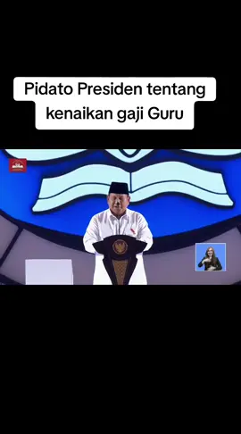 Pidato Presiden Prabowo tentang kenaikan gaji Guru #guru #gajiguru #sertifikasi  #ppg #fyppppppppppppppppppppppp #prabowo 