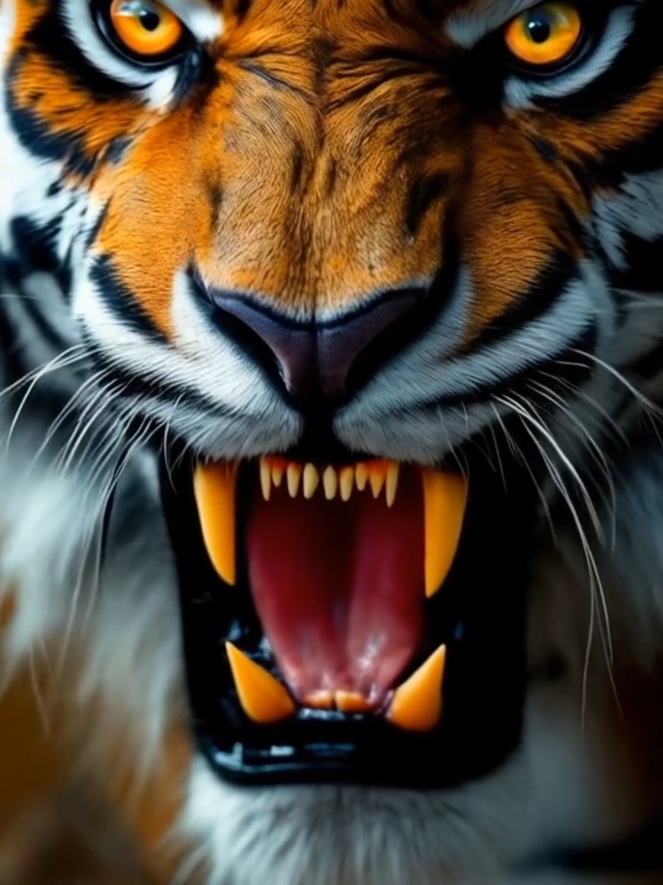 Up close tiger #goviral #4k #tigerking #fyyy #fyp #fypfyp #livewallpaper #tiger #4kwallpaper #ai #wallpaper4k #viral #hd 