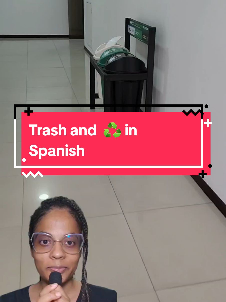 Intermediate Spanish lesson(B1): Throw Away Trash and Recycle in Spanish