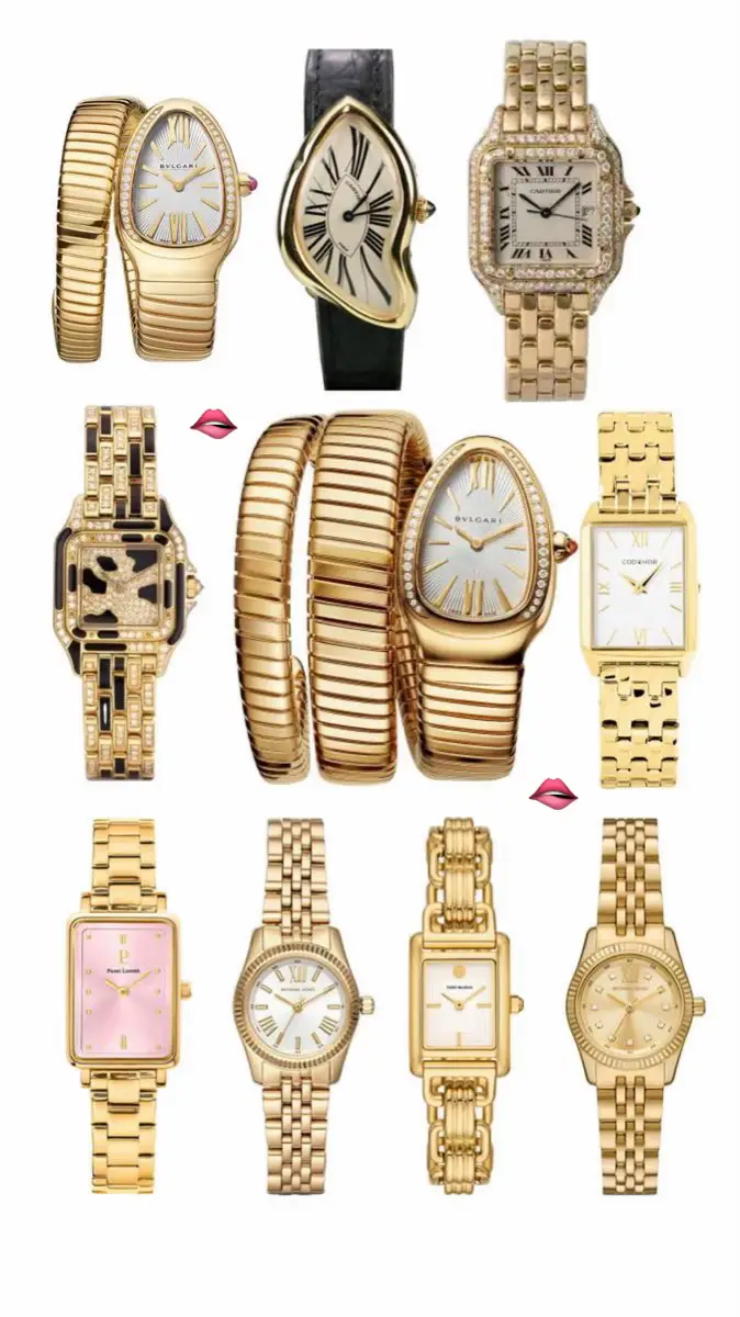 GOLD WATCHEESSS #gold #jewelry #watch #bvlgari 