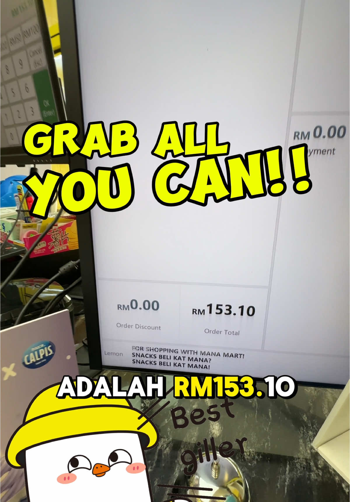 Grab All You Can dalam masa 20 saat! 🤩 apa je boleh ambikk?  #fyp #manamart #manalagimurah #makananviral #tiktokmademebuyit #tanghulu 