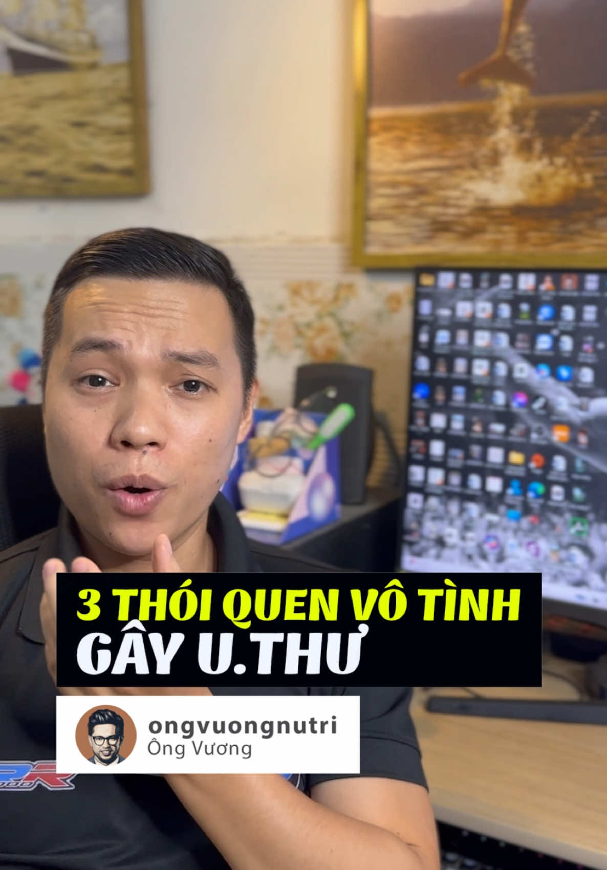 3 thói quen gây ung thư #ungthu #vinhua #ongvuong #ongvuongnutri #suckhoe #dinhduong #xuhuongtiktok2024 